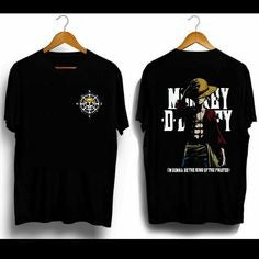 🔥 One Piece “Monkey D. Luffy” Black Graphic Tee 🏴‍☠️