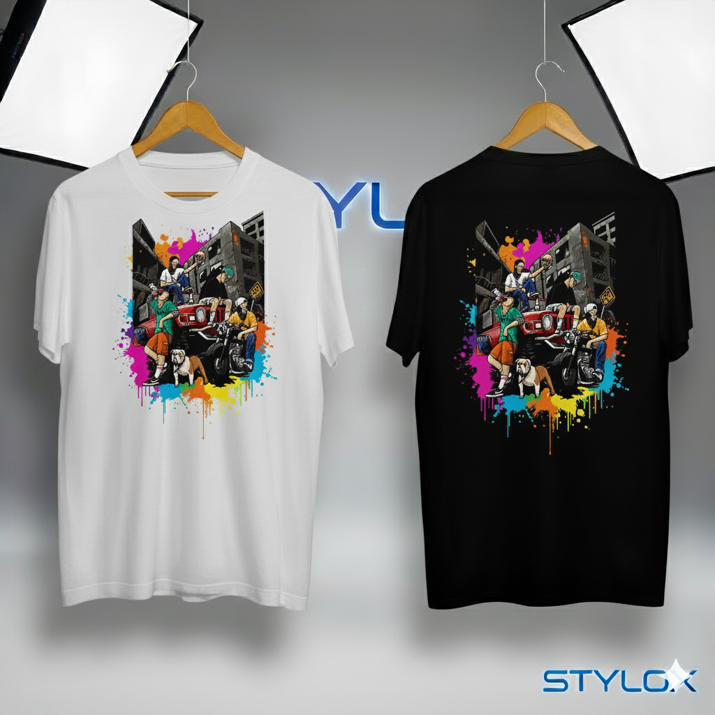 🔥 Stylox Urban Vibe Graphic Tee 🚗💥