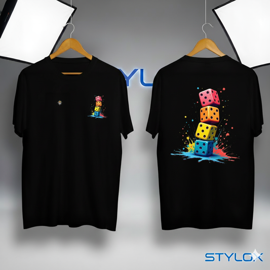 🎲 Stylox Color Splash Dice Tee 🎨