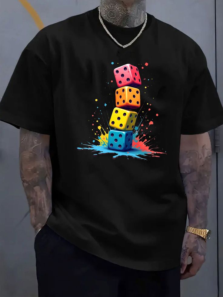 🎲 Stylox Color Splash Dice Tee 🎨