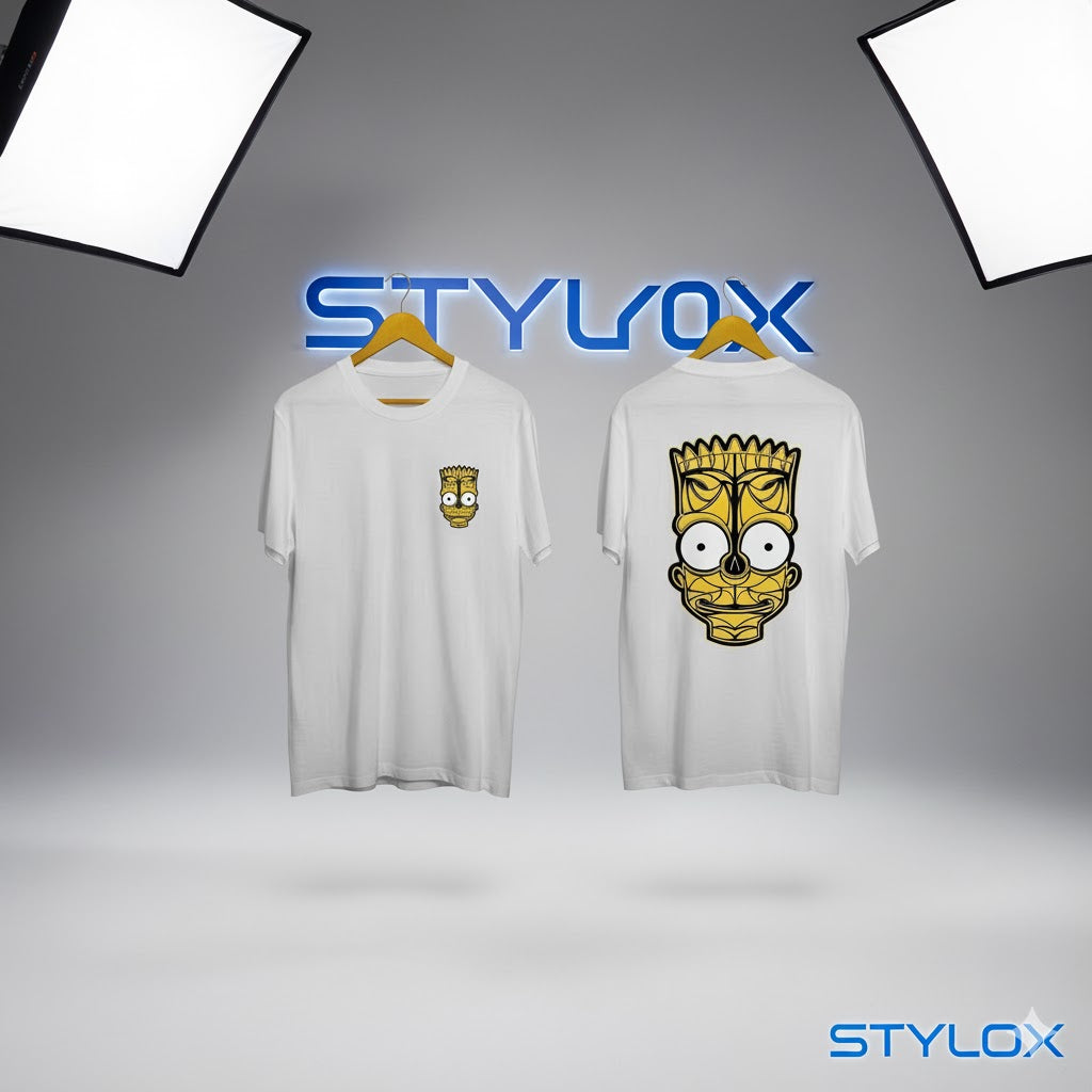 🖤 Bart Mask Graphic Black T-Shirt 😎